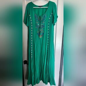 Roman's crinkle maxi dress